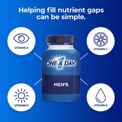 One A Day Men?s Multivitamin Gummies, Multivitamin for Men with Vitamin A, C, D, E, Calcium & More To Support Healthy Muscle Function, Gummies, 230 Count - Image 3