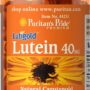 Puritan's Pride Lutein 40 Mg with Zeaxanthin, Helps Support Eye Health*, Whole Bean, 60 Ct,