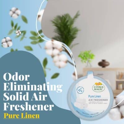 Citrus Magic Solid Air Freshener Pure Linen, Pack of 2, 8-Ounces Each - Image 2