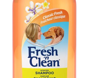 Pet-Ag Fresh ?n Clean Scented Shampoo, Classic Fresh Scent – 32 oz – Moisturizes with Vitamin E & Aloe Vera – Strengthens & Repairs Coats – Soap Free