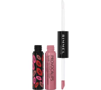 Rimmel London Provocalips 16hr Kiss-Proof Lip Color – Two-Step Liquid Lipstick to Lock in Color and Shine – 430 Wish Upon A Berry, .14 fl.oz.