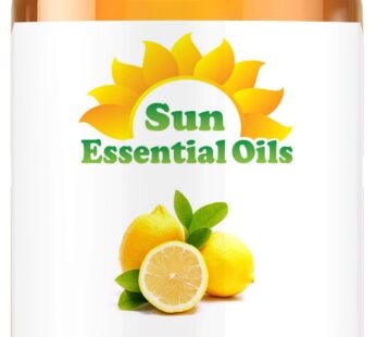 Sun Essential Oils 8oz – Lemon Essential Oil – 8 Fluid Ounces – Lemon Oil – Aromatherapy Oils