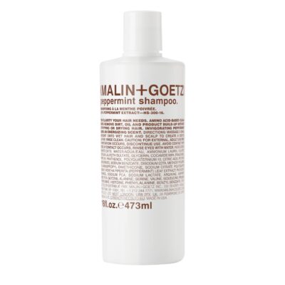 Malin + Goetz Peppermint Shampoo, 16 Fl. Oz. - Men & Women Clarifying Shampoo, Natural Hair Shampoo to Cleanse & Hydrate, Scalp Shampoo Treatment for All Hair Types, Vegan & Cruelty-Free