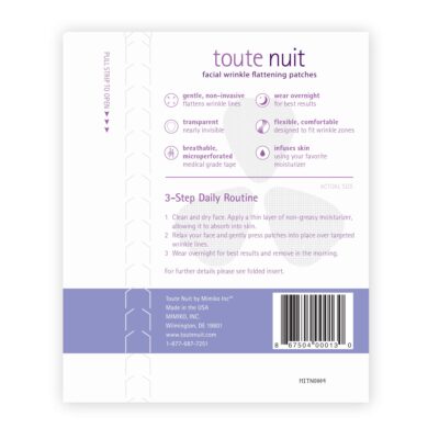 Toute Nuit Wrinkle Patches, Face Tape, Triangle - Forehead, Around Eyes and Lips - 45 Patches - Image 5