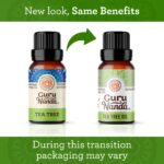 GuruNanda Tea Tree Essential Oil (0.5 Fl Oz) - 100% Pure, Natural and Undiluted Essential Oil for Diffusers - Perfect for Aromatherapy, Massages & DIY Recipes - Helps in Skin and Hair Care - Image 2