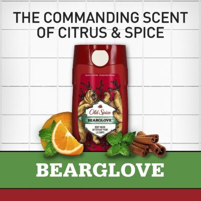 Old Spice Wild Bearglove Scent Body Wash for Men, Red 16 Oz, Packaging may vary Red - Image 3