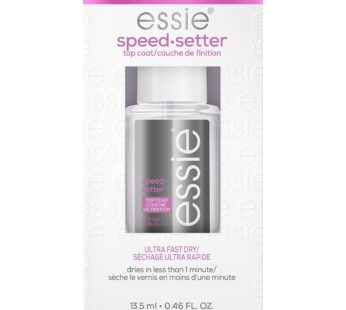 essie Nail Care, 8-Free Vegan, Speed Setter Top Coat, quick-dry nail polish, 0.46 fl oz