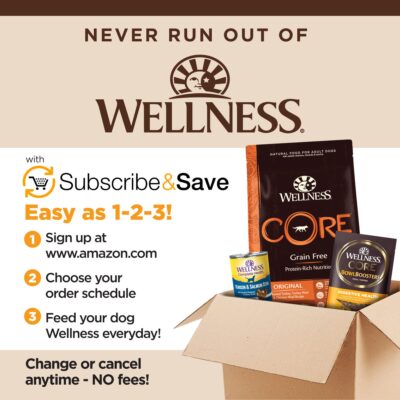 Wellness CORE Grain-Free High-Protein Dry Dog Food, Natural Ingredients, Made in USA with Real Meat, All Breeds, For Adult Dogs (Reduced Fat, 4-Pound Bag) - Image 8