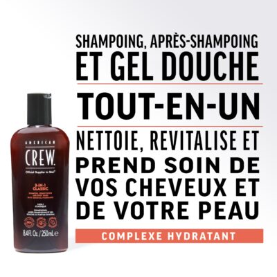 American Crew Shampoo, Conditioner & Body Wash for Men, 3-in-1, 33.8 Fl Oz - Image 5