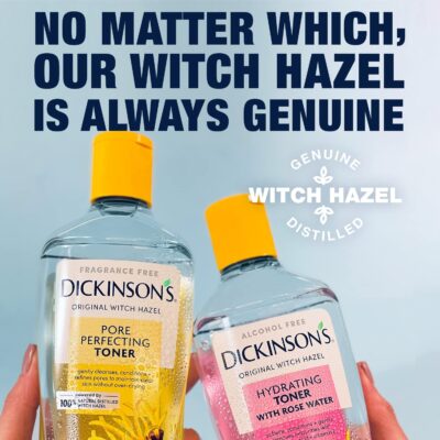 Dickinson's Enhanced Witch Hazel Hydrating Toner with Rosewater, Alcohol Free, 98% Natural Formula, 16 Fl Oz (Pack of 1) - Image 7