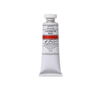 M. Graham 1/2-Ounce Tube Gouache Paint, Cadmium Red