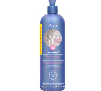 Roux, Fanci-Full Instant Hair Color Rinse, 52 White Minx ,Temporarily Evens Tones, Blends Away Gray, 15.2 Oz