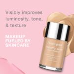Neutrogena Healthy Skin Liquid Makeup Foundation, Broad Spectrum SPF 20 Sunscreen, Lightweight & Flawless Coverage Foundation with Antioxidant Vitamin E & Feverfew, Fresh Beige, 1 fl. oz - Image 2