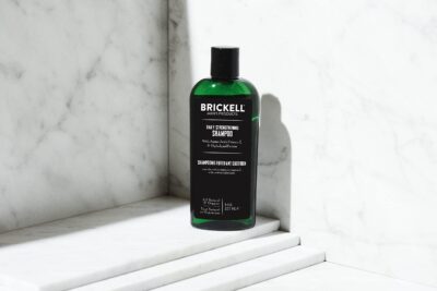 Brickell Men's Products Daily Strengthening Shampoo for Men, Natural and Organic Featuring Mint and Tea Tree Oil To Soothe Dry and Itchy Scalp, Sulfate Free and Paraben Free, 8 Ounce, Scented - Image 3