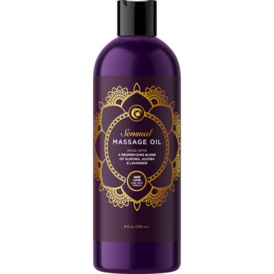 Aromatherapy Sensual Massage Oil for Couples - Relaxing Full Body Massage Oil for Date Night with Sweet Almond Oil - Vegan Lavender Massage Oil for Massage Therapy Smooth Gliding Formula 8 Fl Oz - Image 9