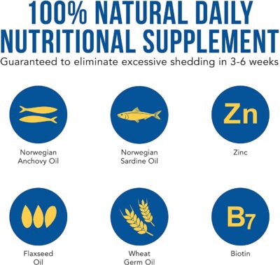 Shed-X Liquid Dog Supplement, 16oz ? 100% Natural ? Helps Control Excessive Dog Shedding with Fish Oil for Dogs Supplement of Essential Fatty Acids, Vitamins, and Minerals - Image 2
