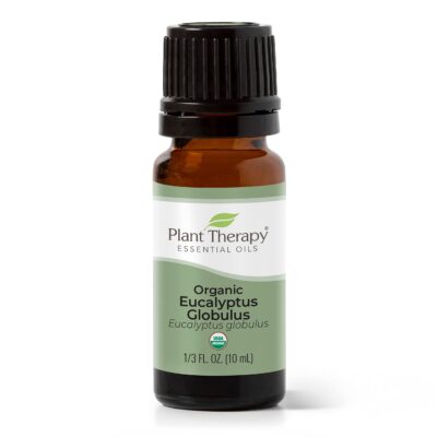 Plant Therapy Organic Eucalyptus Globulus Essential Oil 100% Pure, USDA Certified Organic, Undiluted, Natural Aromatherapy, Therapeutic Grade 10 mL (1/3 oz)