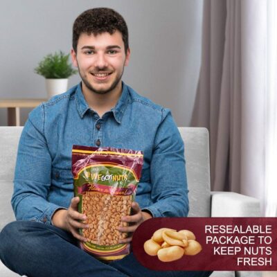 Roasted Unsalted Peanuts 5 Pounds (80oz) By We Got Nuts ? Premium Quality Kosher Peanut ? Healthy & Natural Rich Flavor Snack ? Great For DIY Homemade Peanut Butter ? Air-Tight Resealable Bag Package - Image 6