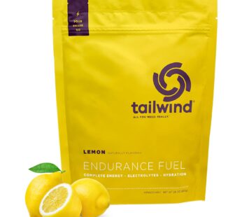 Tailwind Nutrition Endurance Fuel, Electrolyte & Hydration Sports Drink Mix Powder, Gluten-Free, Vegan, Lemon, 30 Servings