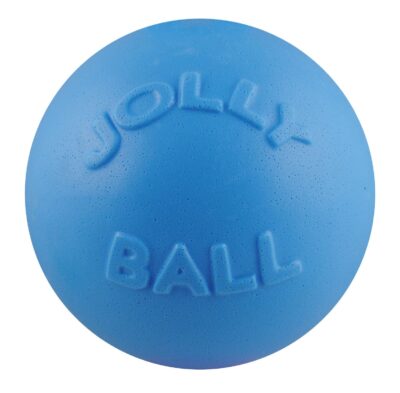 Jolly Pets Bounce-n-Play Dog Toy Ball, 6 Inches, Blueberry, All Breed Sizes