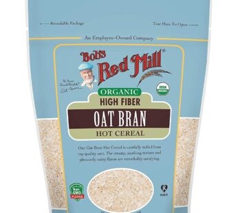 Bob’s Red Mill Organic Oat Bran Hot Cereal 18 Ounce (Pack of 2)