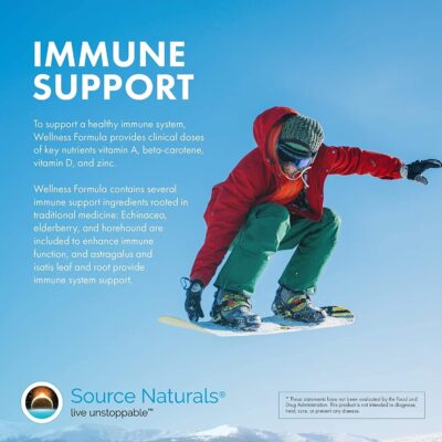 Source Naturals Wellness Formula Bio-Aligned Vitamins & Herbal Defense for Advanced Immune Support* - Dietary Supplement & Immunity Booster - 120 Capsules - Image 7