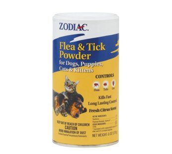 Zodiac Flea & Tick Powder for Dogs, Puppies, Cats & Kittens beige Small
