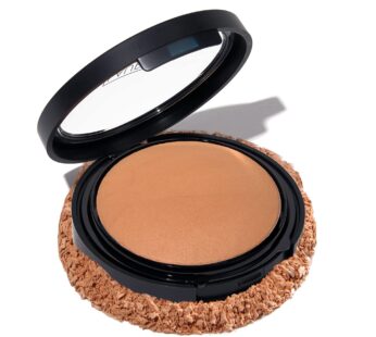 LAURA GELLER NEW YORK Baked Double Take Powder Foundation – Sand – Buildable Medium to Full Coverage – Matte Finish