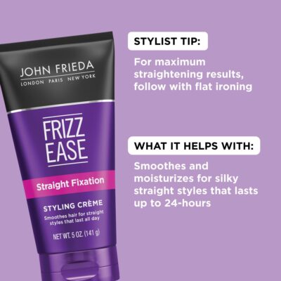 John Frieda Frizz-Ease Styling Creme, Straight Fixation, 5 Oz (Pack of 3) - Image 4
