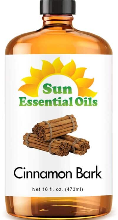 Sun Organic - Cinnamon Bark Essential Oil 16 Ounce for Aromatherapy, Diffuser, Calming, Eases Pain - Aromatherapy Oil - Cinnamon Essential Oil for Diffuser & Candle Making