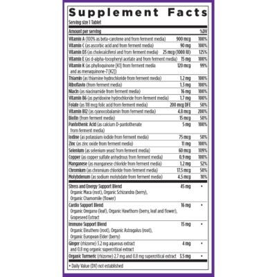 New Chapter Men's Multivitamin for Immune, Stress, Heart + Energy Support with Fermented Nutrients - Every Man's One Daily, Made with Organic Vegetables & Herbs, Non-GMO, Gluten Free - 48 ct - Image 6