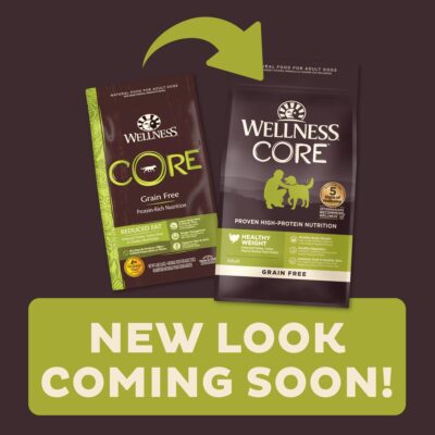 Wellness CORE Grain-Free High-Protein Dry Dog Food, Natural Ingredients, Made in USA with Real Meat, All Breeds, For Adult Dogs (Reduced Fat, 4-Pound Bag) - Image 2