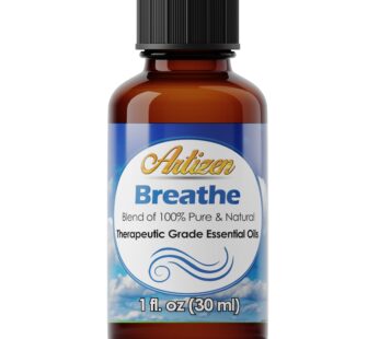 Artizen Breathe Blend Essential Oil (100% Pure & Natural – Undiluted) Therapeutic Grade – Huge 1oz Bottle – Perfect for Aromatherapy, Relaxation, Skin Therapy & More! – Breathe Essential Oil Diffuser