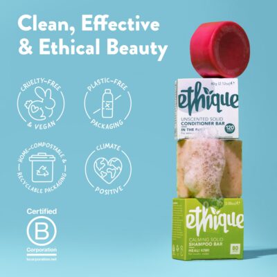 Ethique Nourishing Solid Conditioner Bar for Balanced to Dry & Damaged Hair - The Guardian - Vegan, Eco-Friendly, Plastic-Free, Cruelty-Free,2.12 oz (Pack of 1) - Image 9