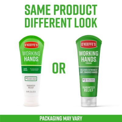 O'Keeffe's Working Hands Hand Cream, Relieves and Repairs Extremely Dry Hands, 3 oz Tube, (Bulk Hand Cream, Pack of 12) - Image 5
