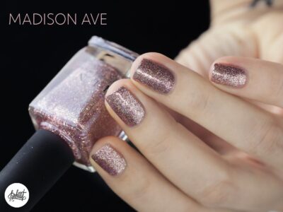 ILNP Madison Ave - Antique Pink Holographic Metallic Nail Polish - Image 7