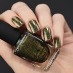 ILNP Caesar - Deep Olive Holographic Metallic Nail Polish - Image 2