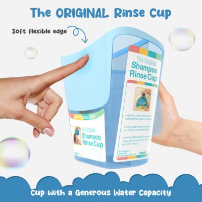 Shampoo Rinse Cup for Kids | Baby Bath Pail | Tear Free Baby Rinser Pail - Three Color Choices - Image 5