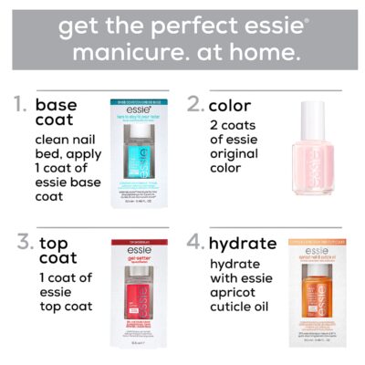 essie Nail Care, 8-Free Vegan, Speed Setter Top Coat, quick-dry nail polish, 0.46 fl oz - Image 7