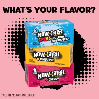 Now & Later Candy, Cherry Flavor, 0.93 Ounce Bars (Pack of 24) - Image 5
