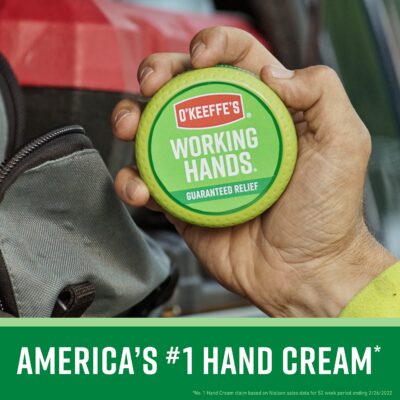 O'Keeffe's Working Hands Hand Cream for Extremely Dry Cracked Hands 3.4 Ounce Jar (Pack 1) - Image 3