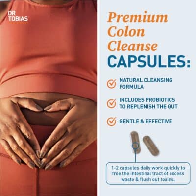 Dr. Tobias Colon 14 Day Cleanse, Advanced Gut Cleanse Detox for Women & Men with Cascara Sagrada, Psyllium Husk & Senna Leaf, Non-GMO Colon Cleanse, 28 Capsules 1-2 Daily - Image 4