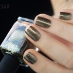 ILNP Caesar - Deep Olive Holographic Metallic Nail Polish - Image 6