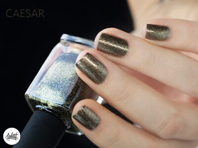 ILNP Caesar - Deep Olive Holographic Metallic Nail Polish - Image 6