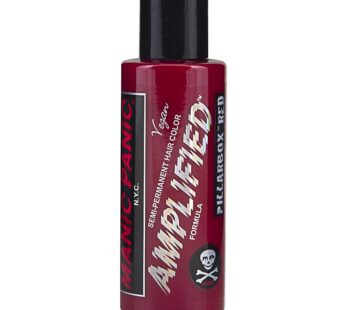MANIC PANIC Pillarbox Red Hair Color – Amplified – Semi Permanent Hair Dye – Deep True Red Color – For Dark & Light Hair – Vegan, PPD & Ammonia-Free – For Coloring Hair with Men & Women
