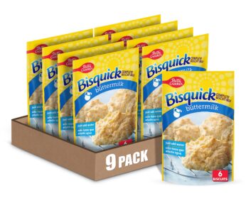 Betty Crocker Bisquick Complete Buttermilk Biscuit Mix, Just Add Water, 7.5 oz. (Pack of 9)