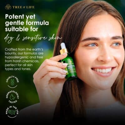 Tree of Life Niacinamide Vitamin B3 Serum, Hydrating Face Oil for Dark and Age Spots, Tightens Pores, Facial Serums for Sensitive Skin Care with Hyaluronic Acid and Vitamin E, 2 Fl Oz - Image 4