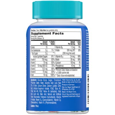 One A Day Teen for Him Multivitamin Gummies, Gummy Multivitamins with Vitamin A, C, D, E and Zinc for Immune Health Support, Physical Energy & more, 60 Count - Image 5