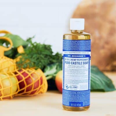 Dr. Bronner's - Pure-Castile Liquid Soap (Peppermint, 16 ounce) - Made with Organic Oils, 18-in-1 Uses: Face, Body, Hair, Laundry, Pets and Dishes, Concentrated, Vegan, Non-GMO - Image 3