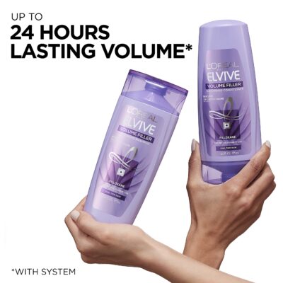 L?Or?al Paris Elvive Volume Filler Thickening Shampoo, 28 fl. oz. - Image 5